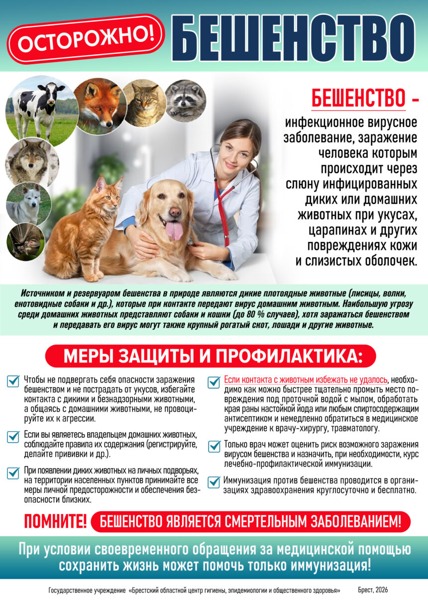 ОСТОРОЖНО!БЕШЕНСТВО!