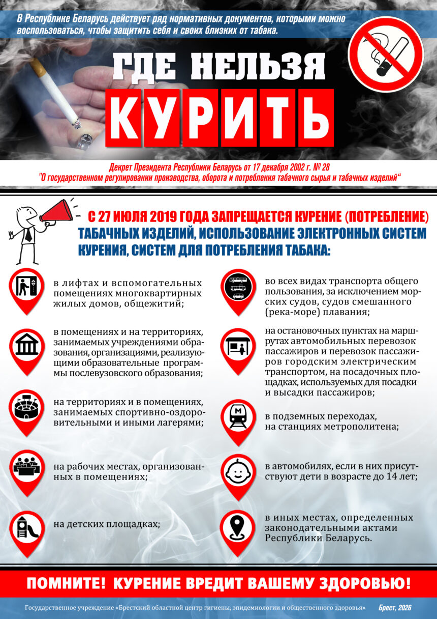 ГДЕ НЕЛЬЗЯ КУРИТЬ