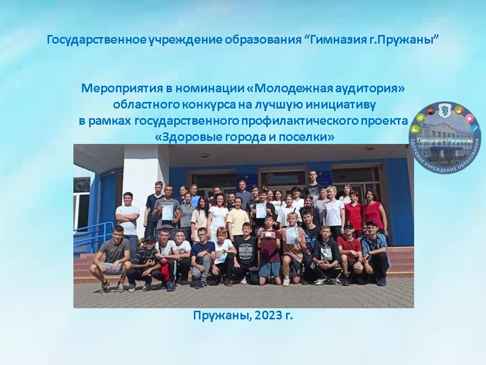 Конкурс инициатив «Молодежная аудитория» ГУО «Гимназия г.Пружаны»