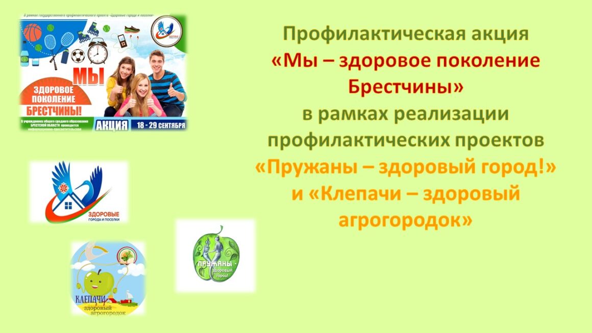 Профилактический проект «Мы-здоровое поколение Брестчины»