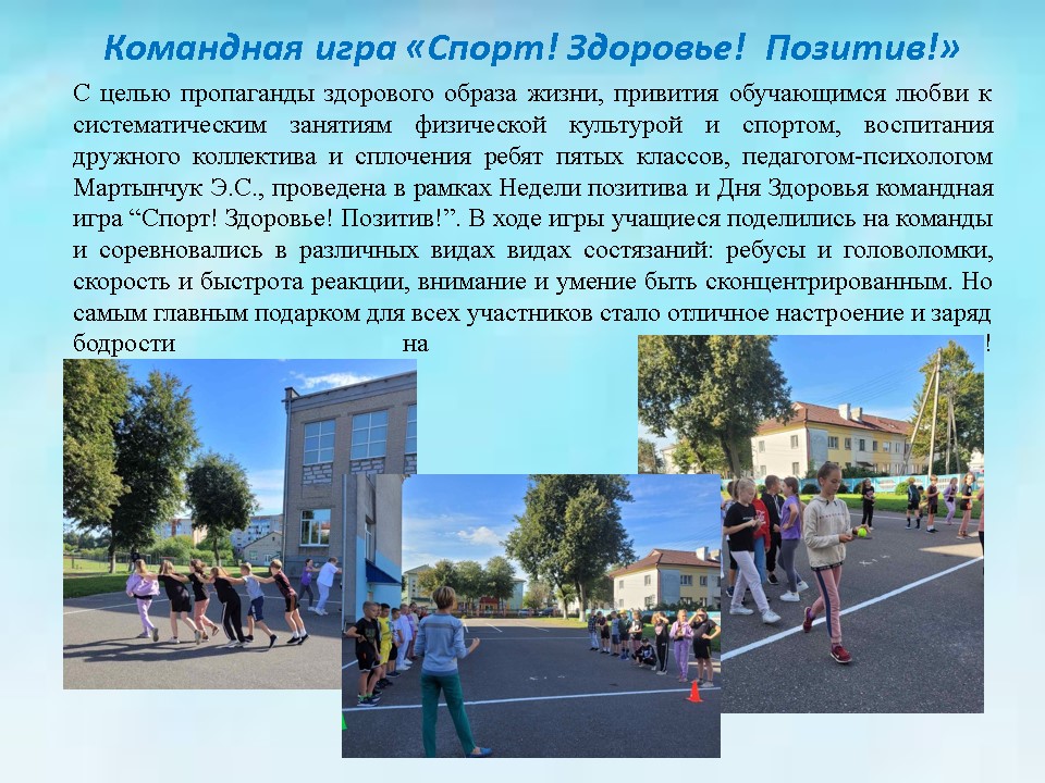 Конкурс инициатив «Молодежная аудитория» ГУО «Гимназия г.Пружаны»