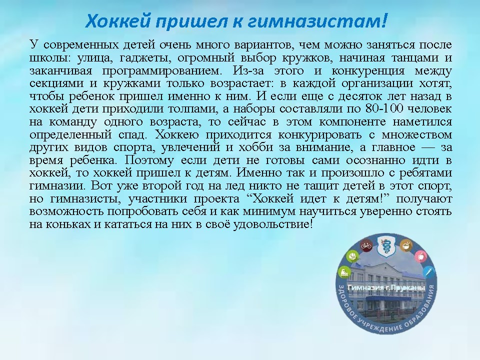 Конкурс инициатив «Молодежная аудитория» ГУО «Гимназия г.Пружаны»