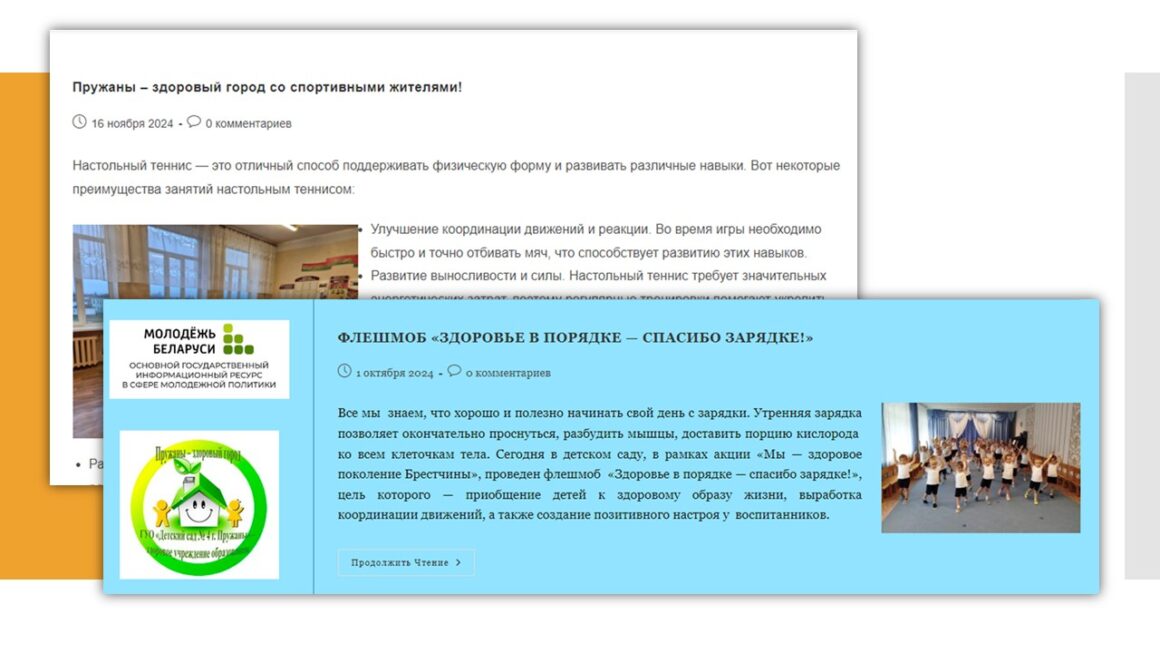 Итоги проекта «Пружаны-здоровый город» 2024 год