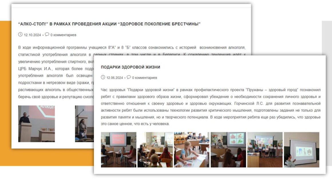 Итоги проекта «Пружаны-здоровый город» 2024 год
