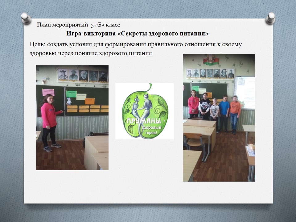 Проект «Здоровое питание с детства — благополучие в будущем» ГУО «Средняя школа №4»