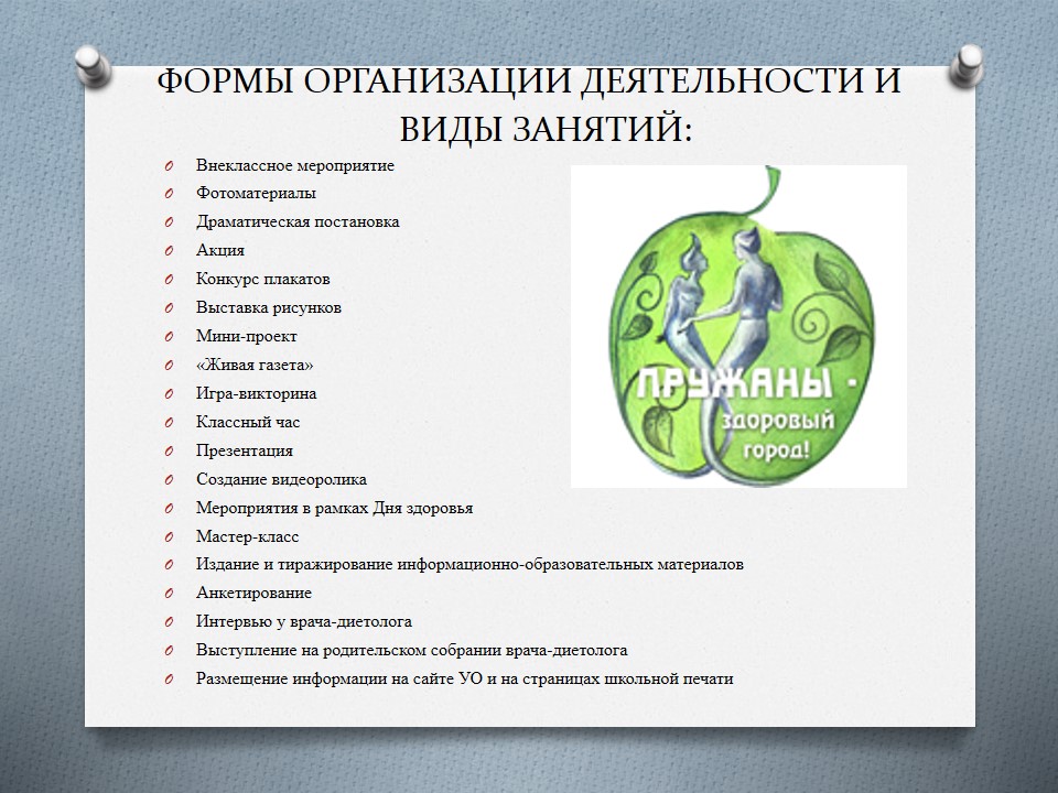 Проект «Здоровое питание с детства — благополучие в будущем» ГУО «Средняя школа №4»