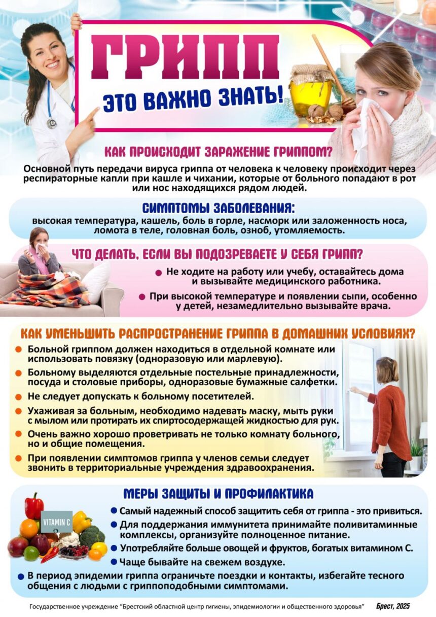 Памятка по профилактике Гриппа