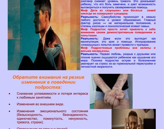 Памятка для родителей (предупреждение самоубийства)